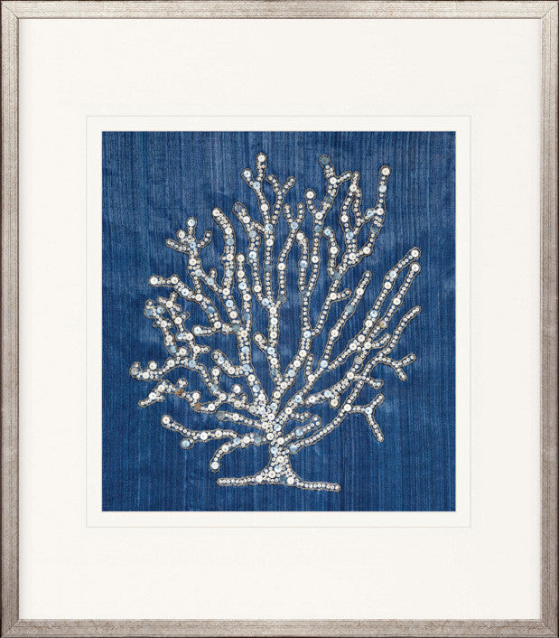 Coral Motif I (Navy)