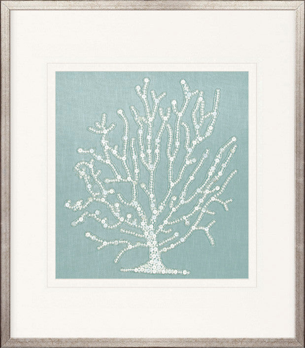 Coral Motif III (Pale Blue)