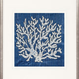 Coral Motif II (Navy)