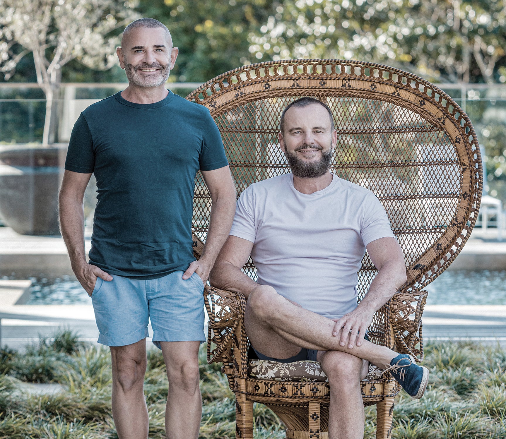 Designer Boys founder Warren Sonin and Gavin Atkins at their home inspiring new artwork collections and designs.