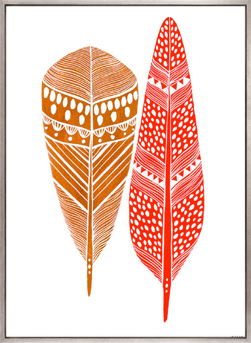 California Feather X (Canvas)