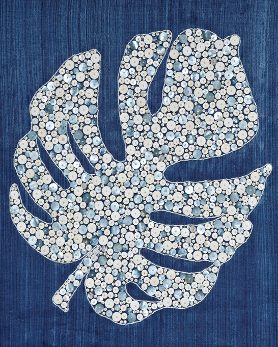 Leaf Motif XII (Navy)
