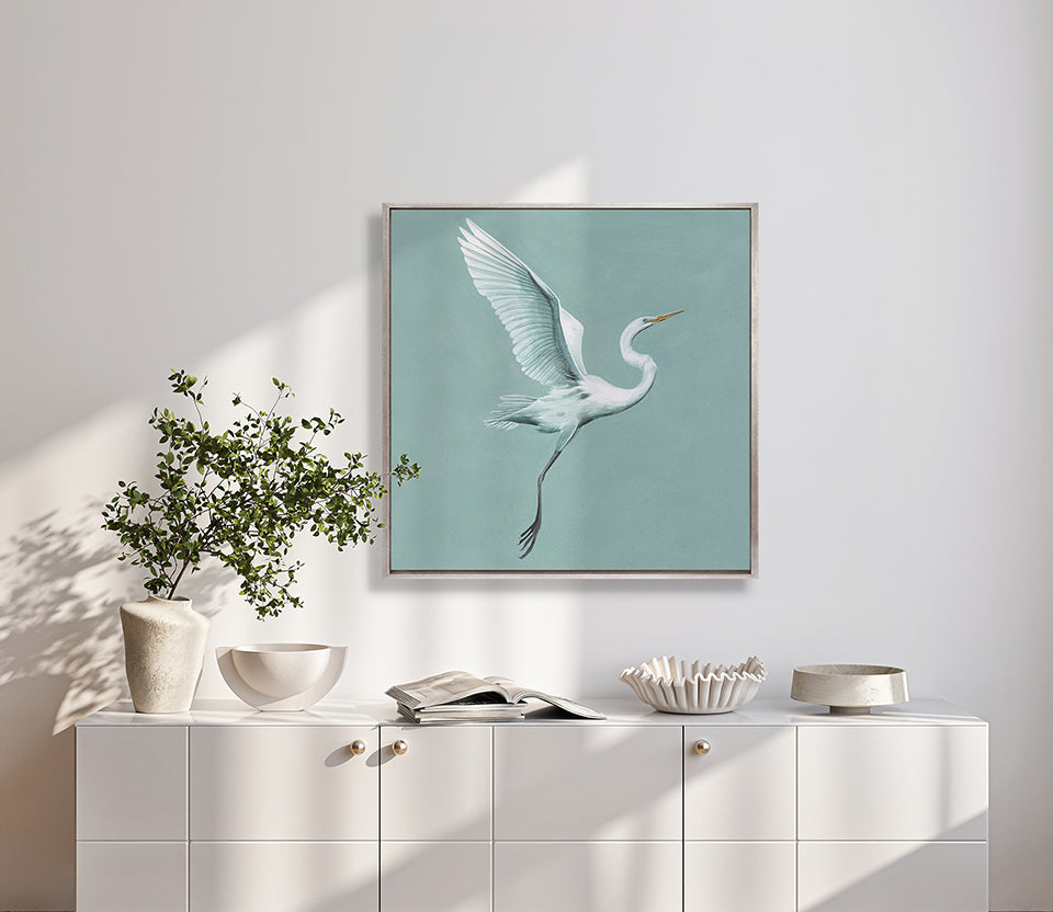 Majestic Egret IX (Canvas)