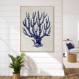 Coral Splendour (Indigo) IX (Canvas)