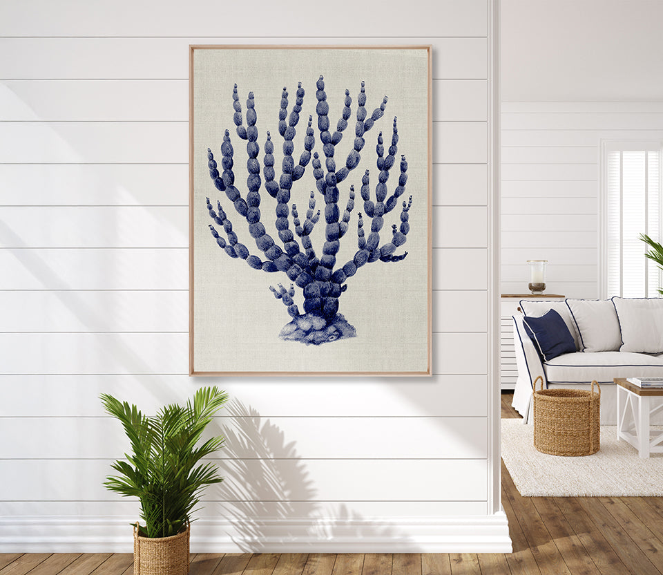 Coral Splendour (Indigo) IX (Canvas)
