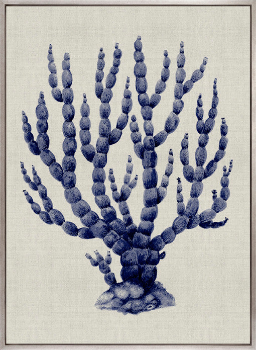 Coral Splendour (Indigo) IX (Canvas)