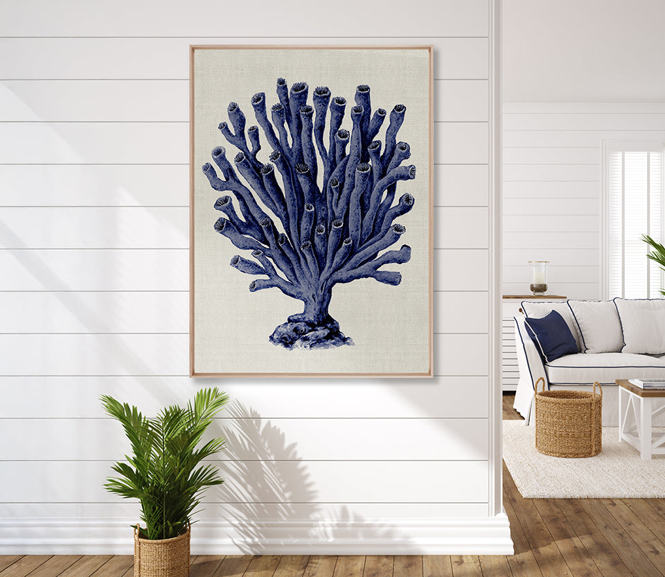 Coral Splendour (Indigo) XI (Canvas)