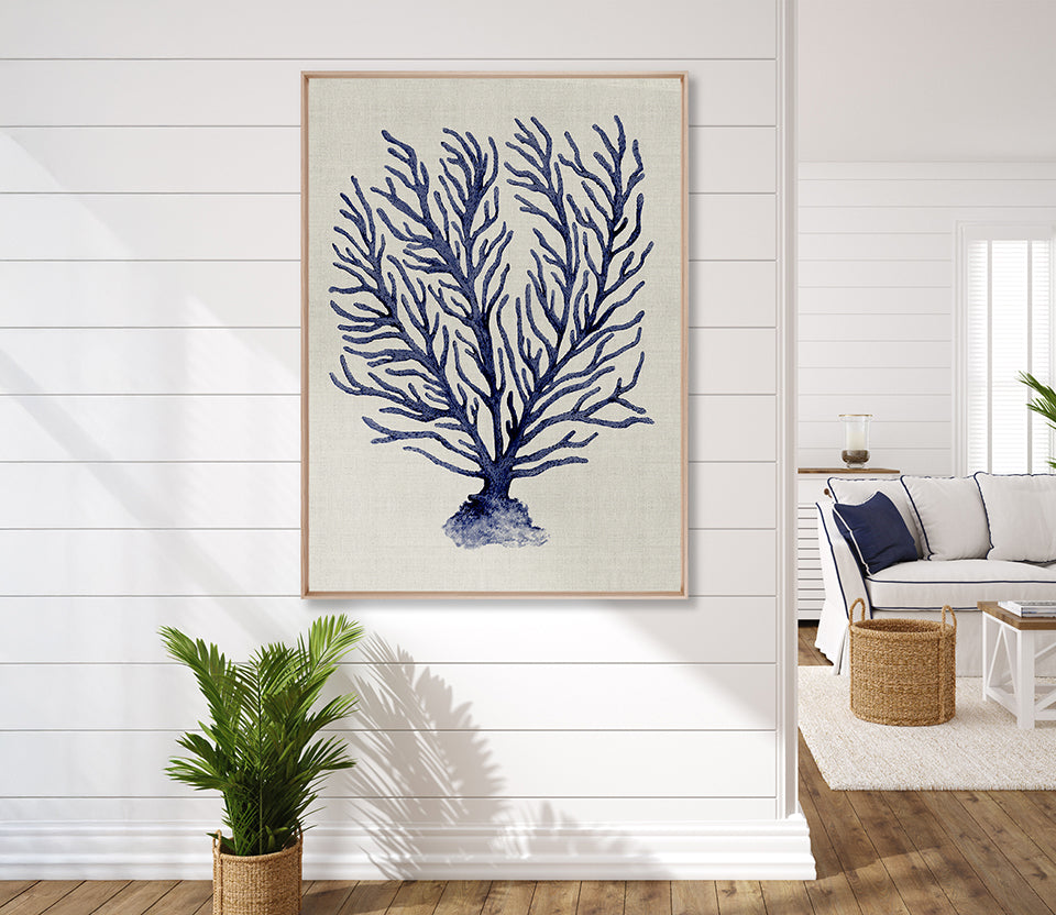Coral Splendour (Indigo) XII (Canvas)