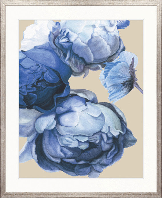 Peonies & Roses XI (Blue)