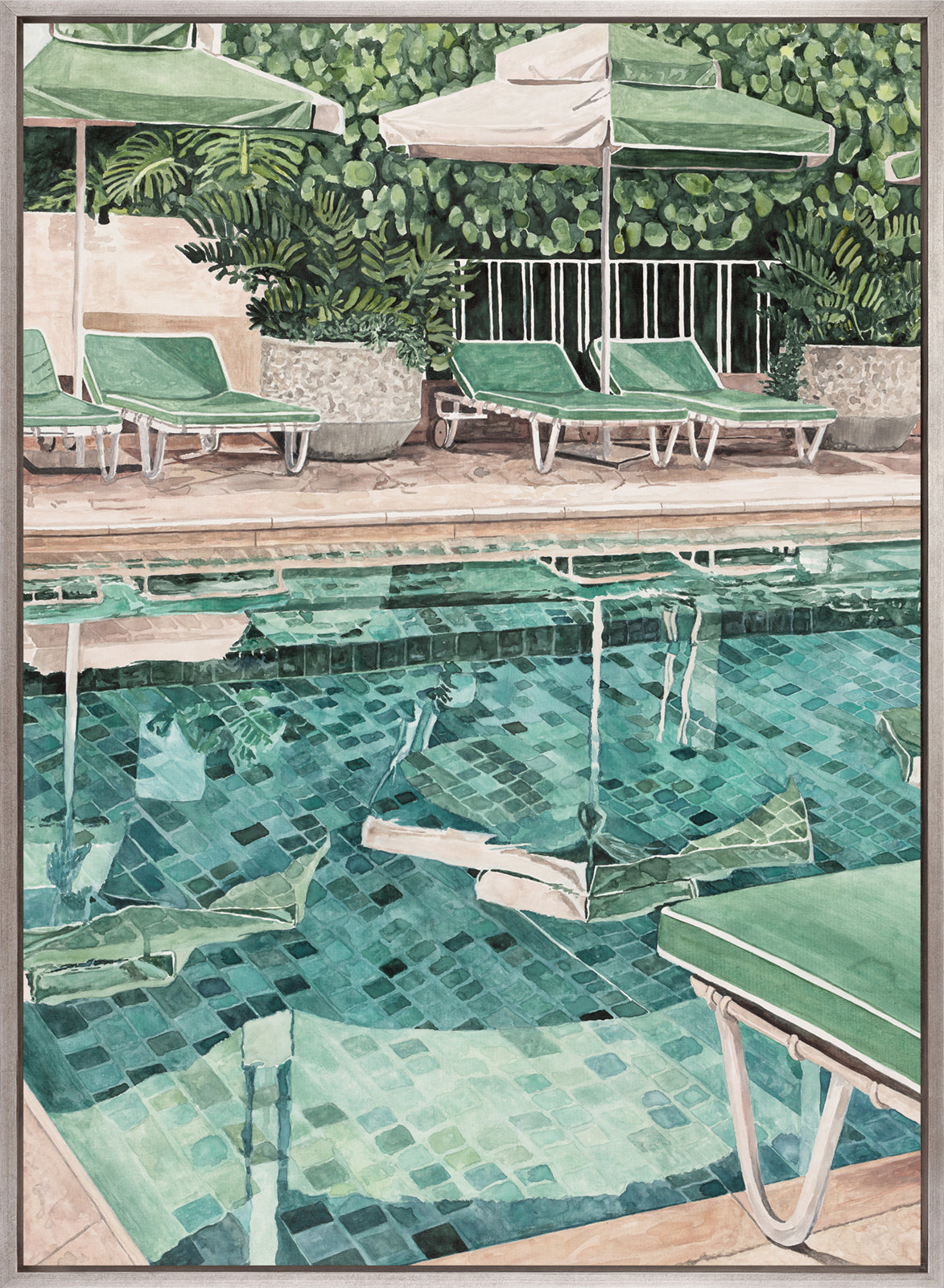 Poolside Bliss II (Canvas)