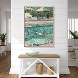 Poolside Bliss II (Canvas) Large (903mm W x 1109mm H)
