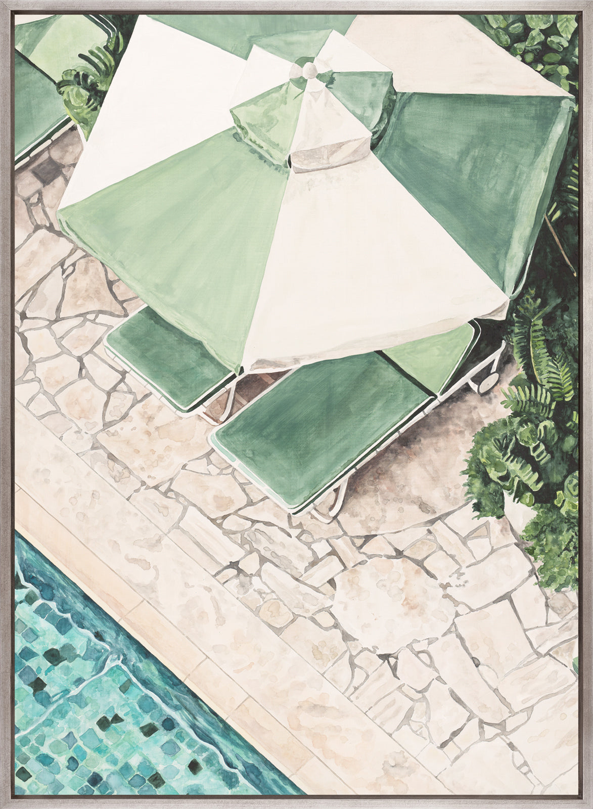 Poolside Bliss III (Canvas)