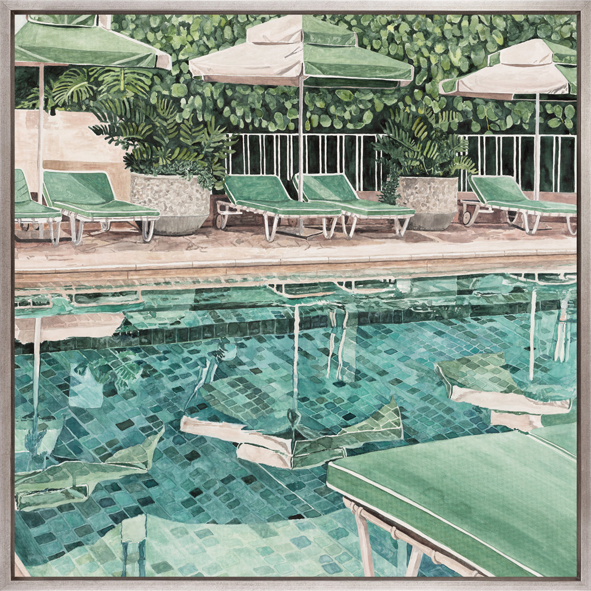 Poolside Bliss VI (Canvas)
