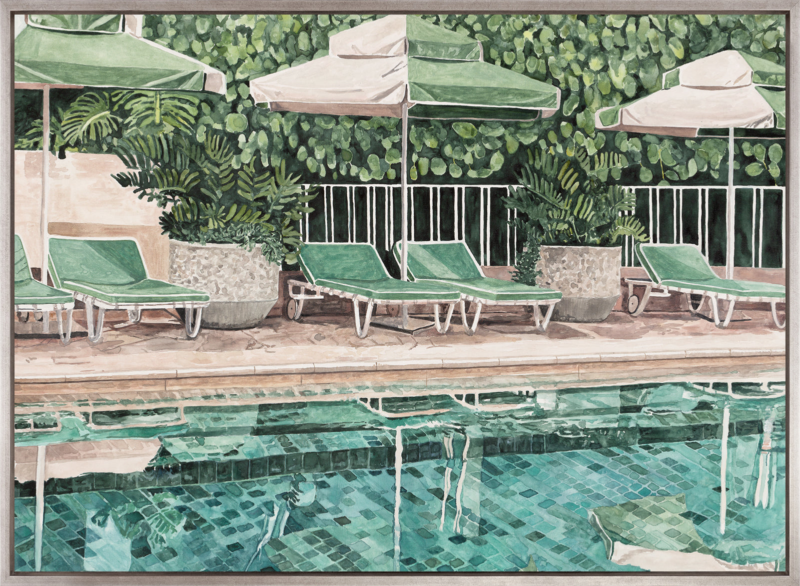 Poolside Bliss IX (Canvas)