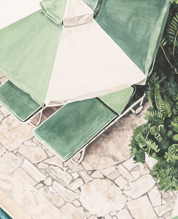 Poolside Bliss X (Canvas)