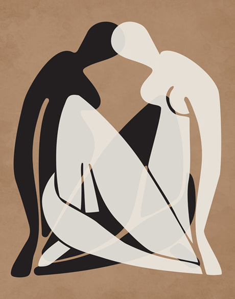 Amoureux Silhouette II (Canvas)