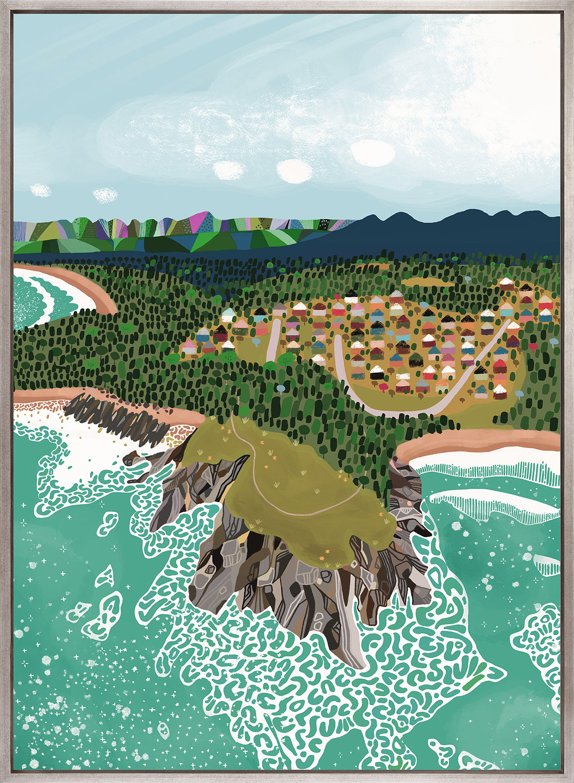 Tidal Towns III (Canvas)