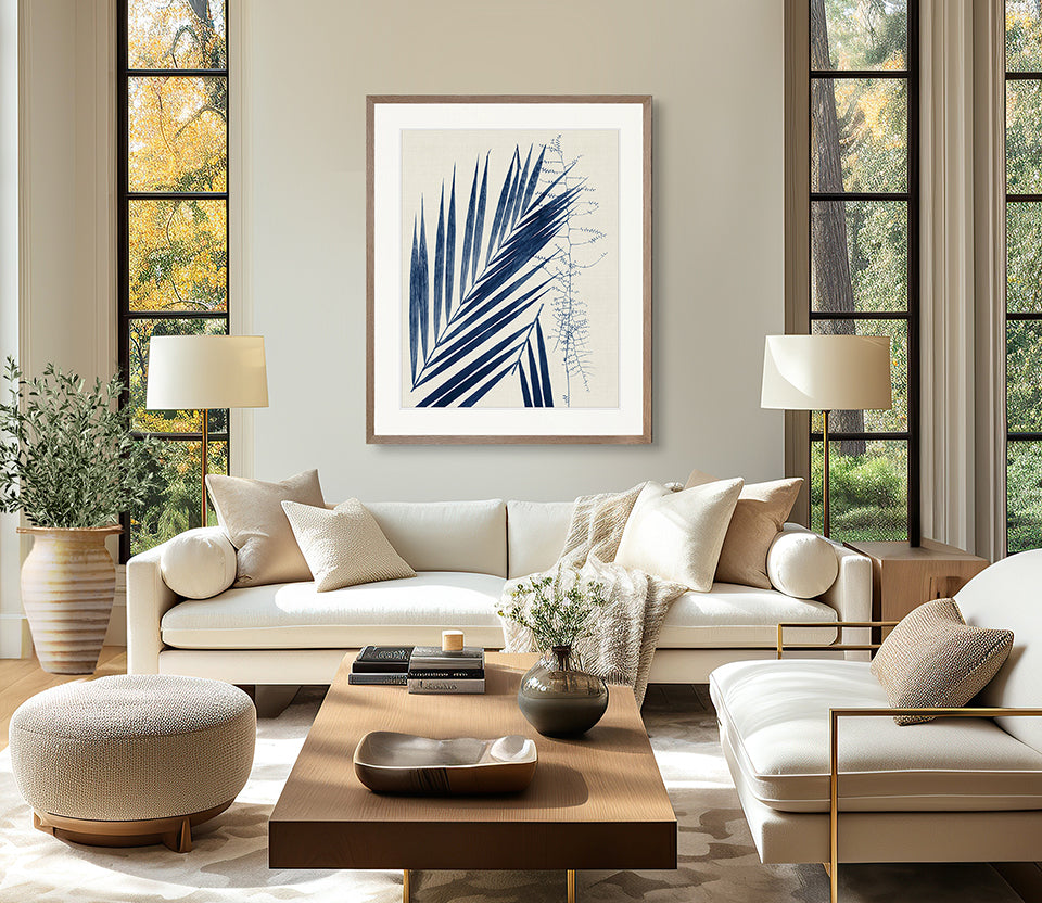 Delicate Frond III (Indigo)