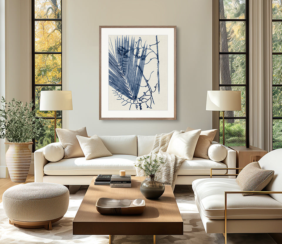 Delicate Frond V (Indigo)