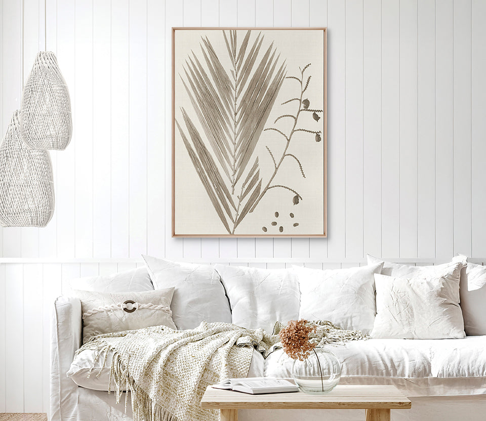 Delicate Frond VII (Taupe) (Canvas)