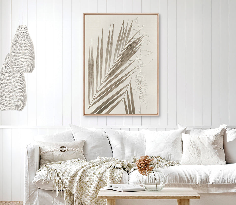 Delicate Frond IX (Taupe) (Canvas)