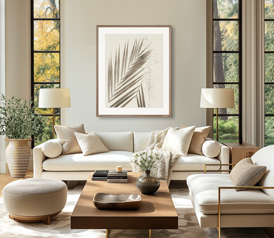 Delicate Frond IX (Taupe)