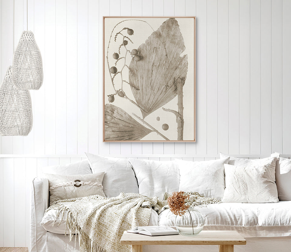 Delicate Frond X (Taupe) (Canvas)