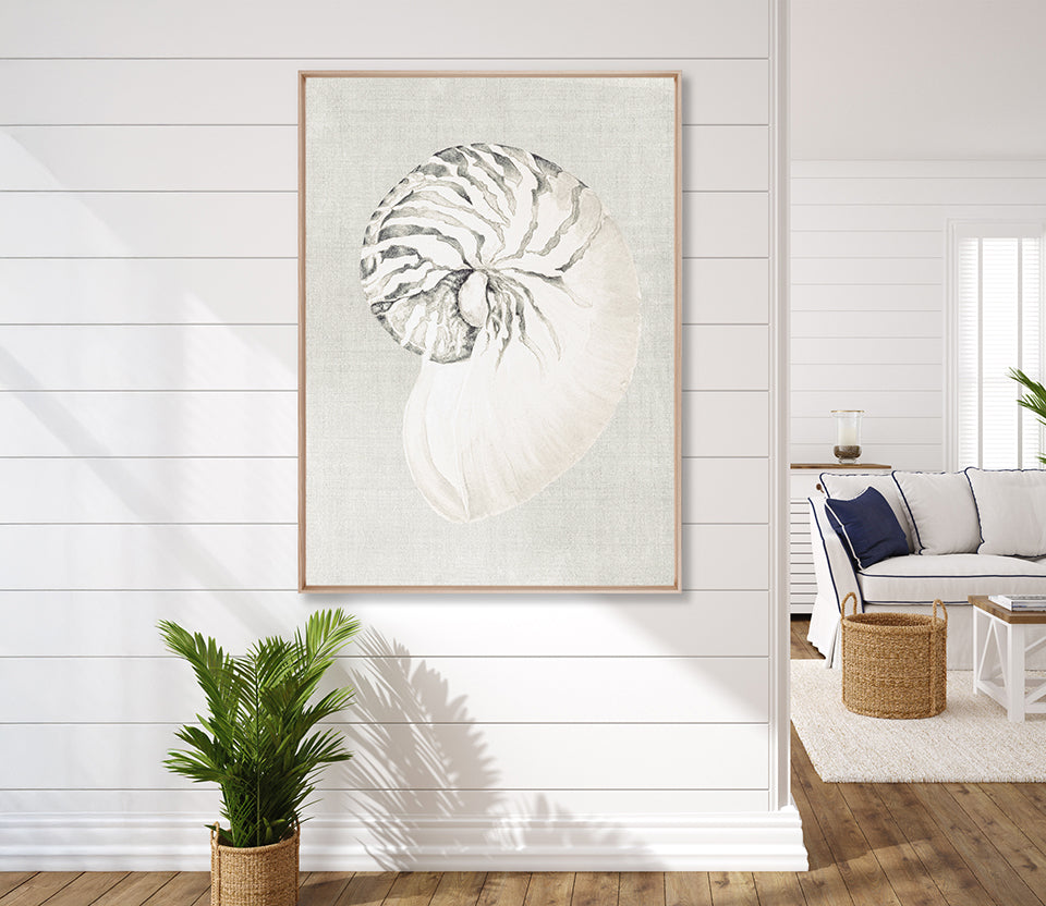 Shell on Linen II (Canvas)