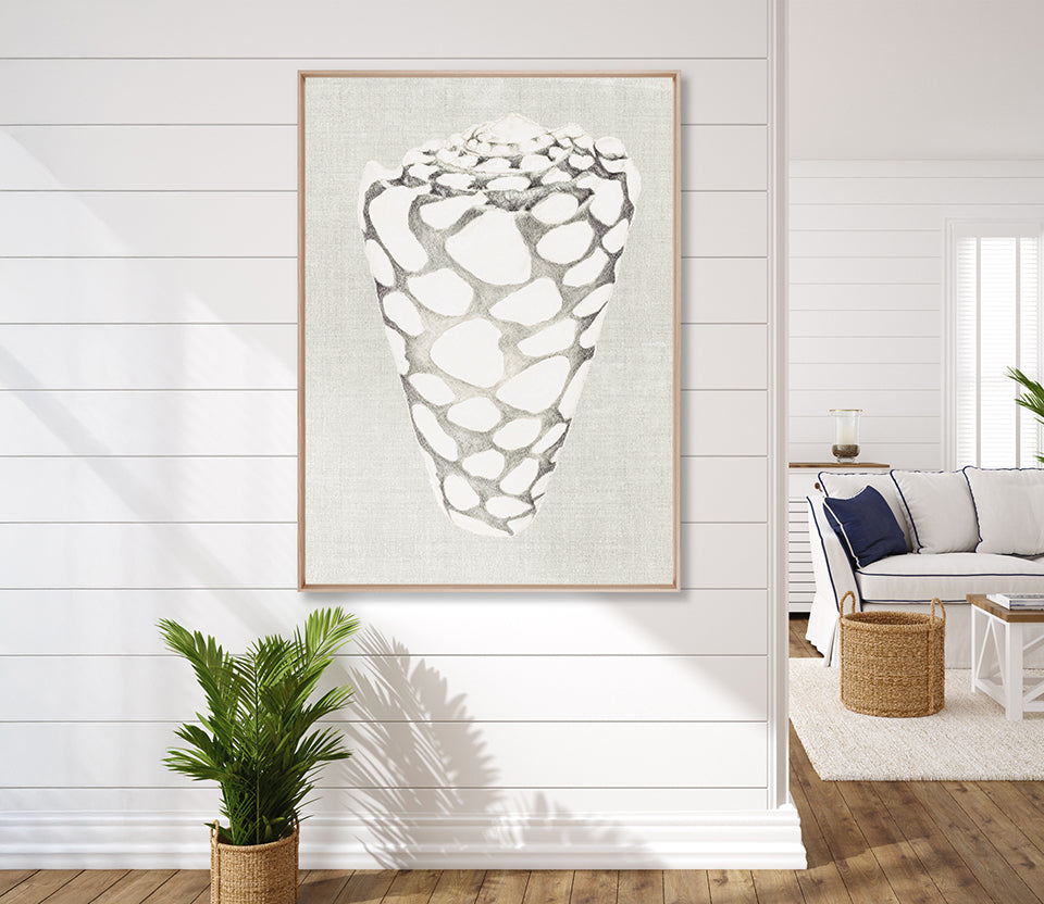 Shell on Linen III (Canvas)