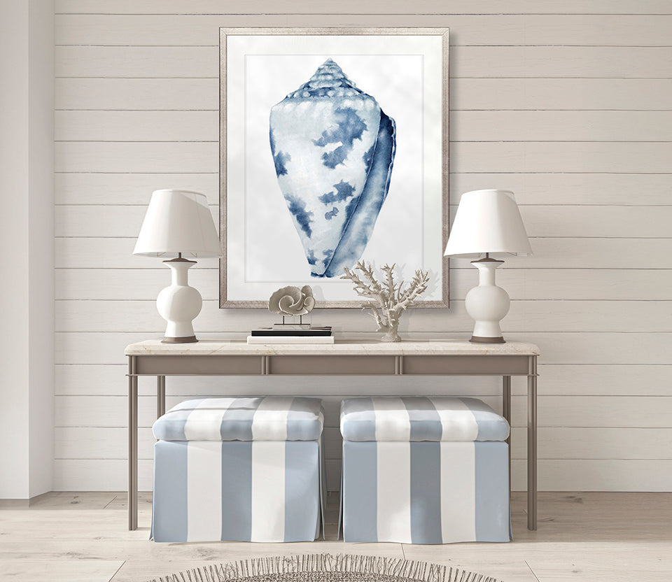 Exquisite Shell I (Indigo)