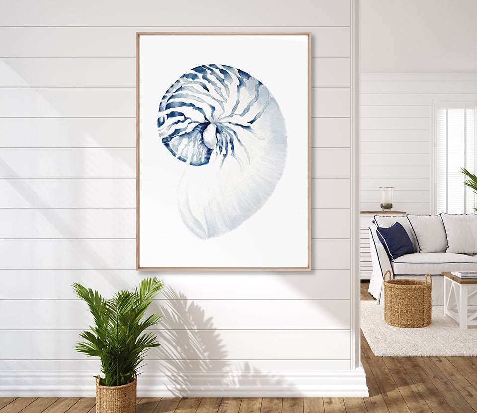 Exquisite Shell II (Indigo) (Canvas)