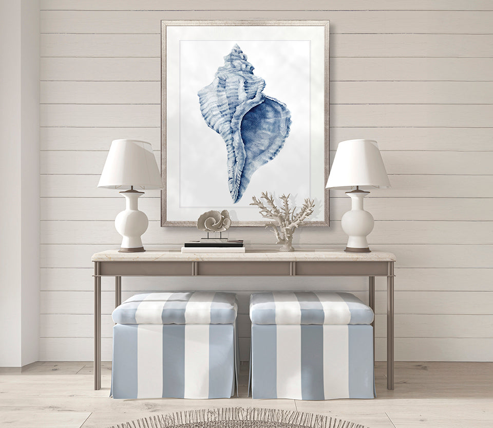 Exquisite Shell III (Indigo)