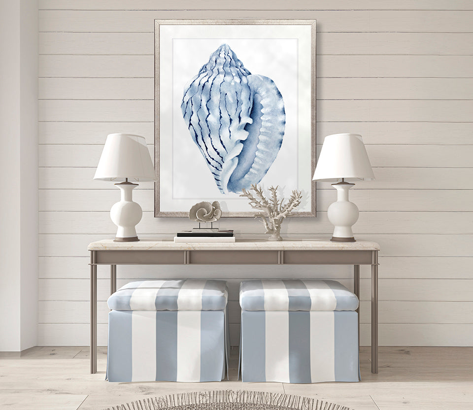 Exquisite Shell V (Indigo)