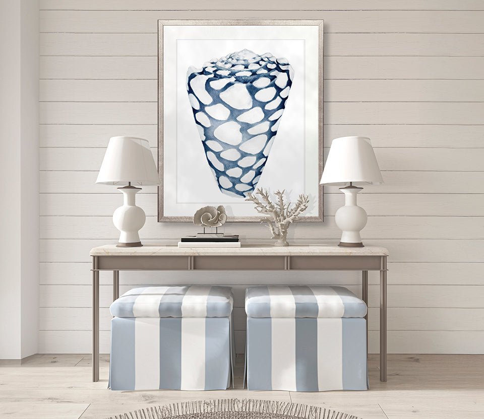 Exquisite Shell VI (Indigo)