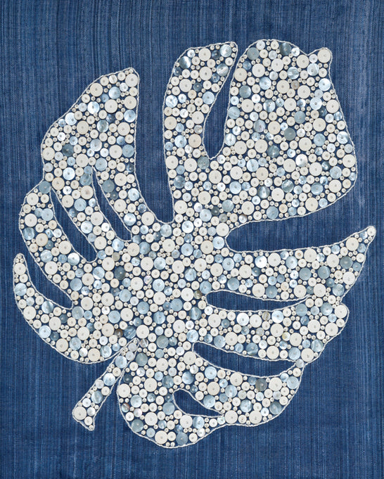 Leaf Motif XII (Navy)
