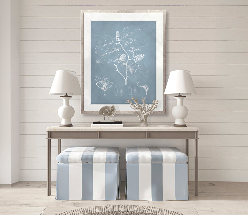 Botanical Study (Pale Blue) V