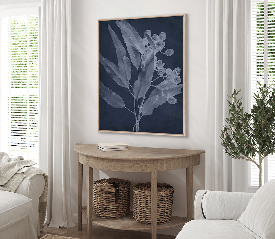 Foliage Splendour (Indigo) I (Canvas)