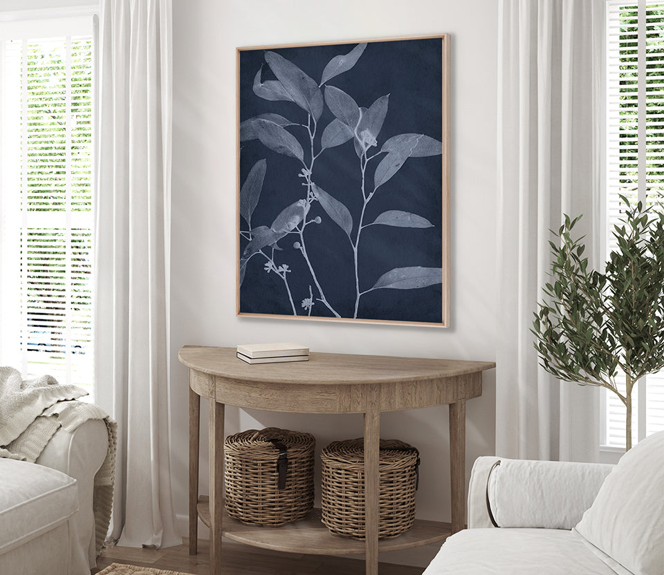 Foliage Splendour (Indigo) II (Canvas)
