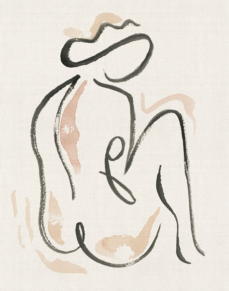 Modern Nude Form II (Canvas)
