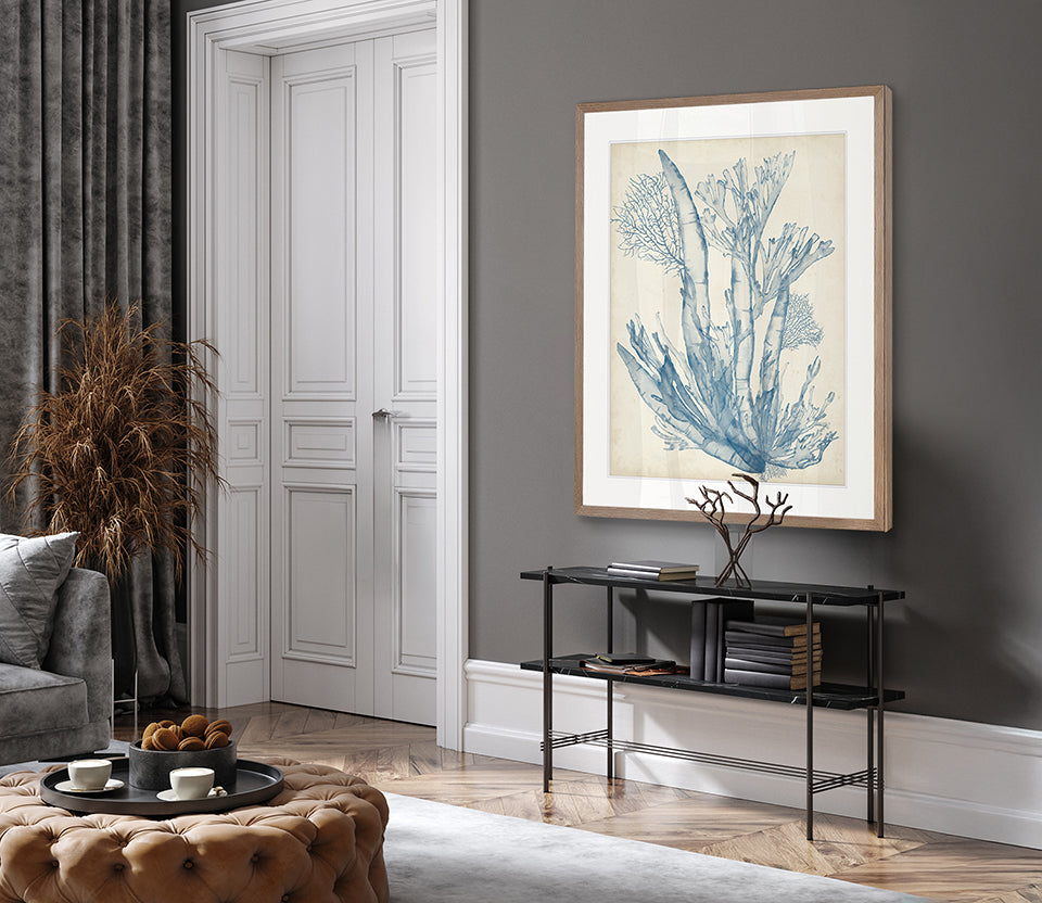 Seaweed Collage I (Pale Blue)