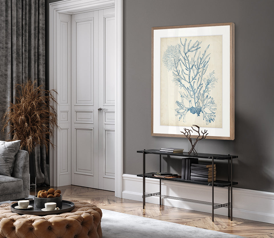 Seaweed Collage II (Pale Blue)