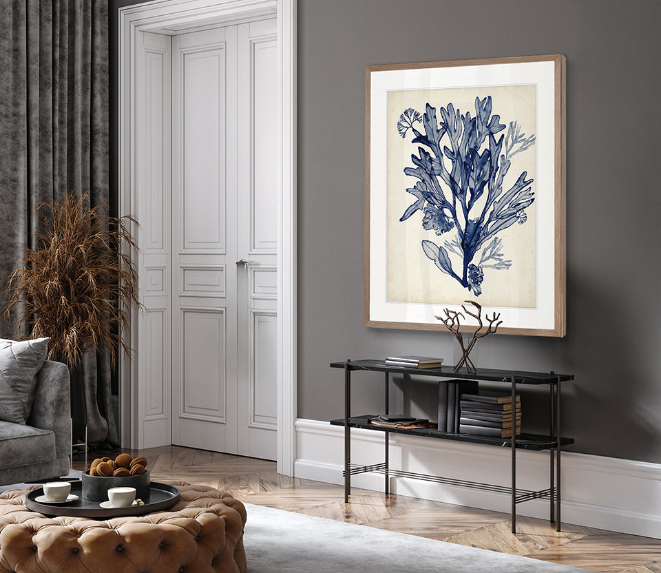 Seaweed Collage VI (Indigo)