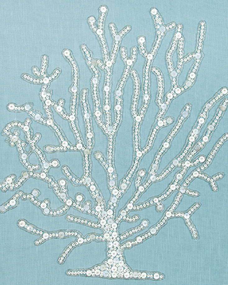 Coral Motif III (Pale Blue)