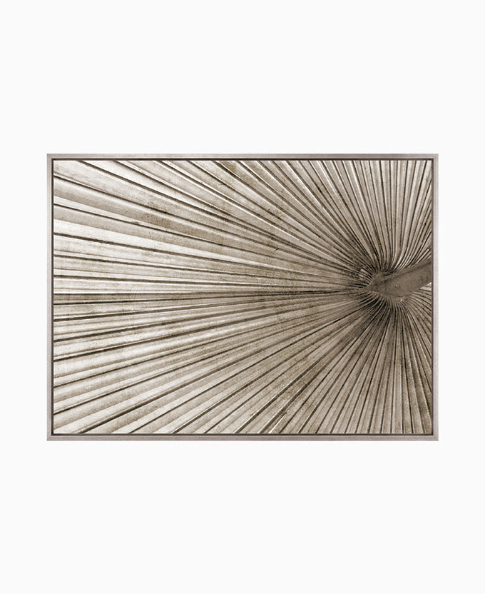 Palm Silhouette (Taupe) X (Canvas)