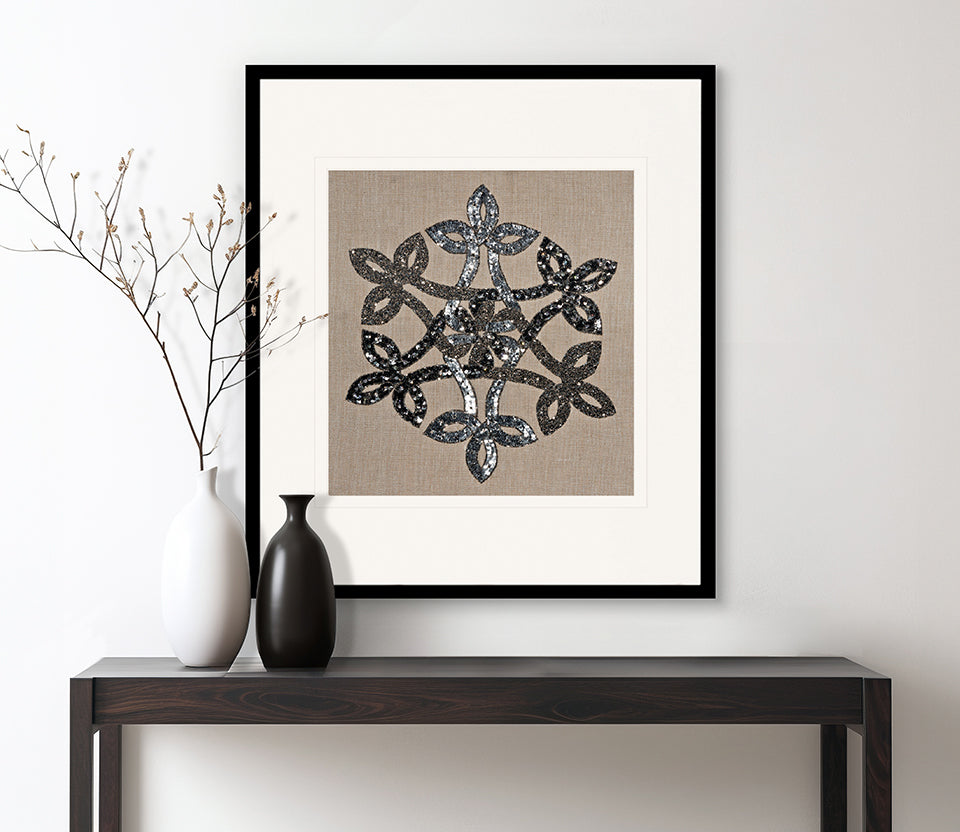 Geometric Black Motif VI