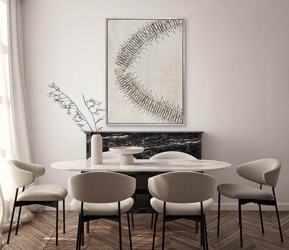 Sculptural Luxe Print VII (Canvas)
