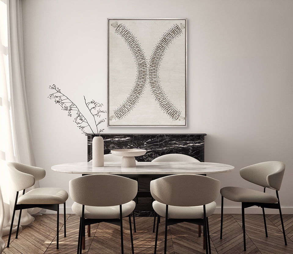 Sculptural Luxe Print IX (Canvas)