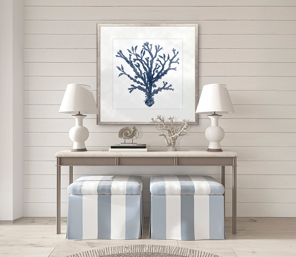 Natural Coral VII (Indigo)