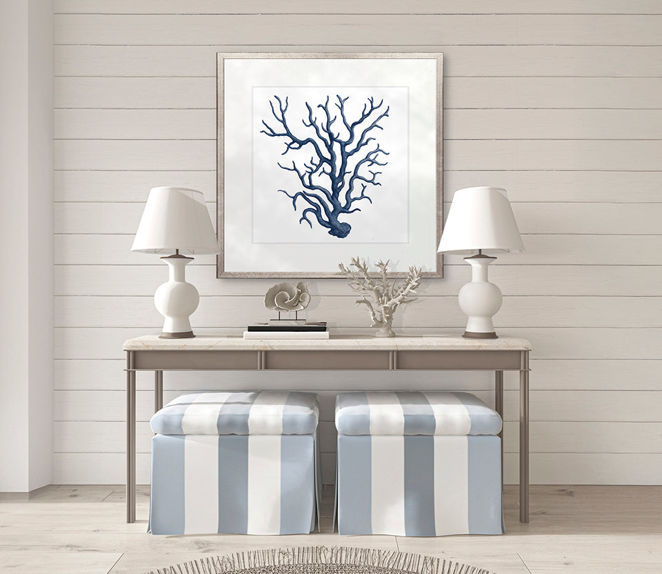 z. Natural Coral IX (Indigo)