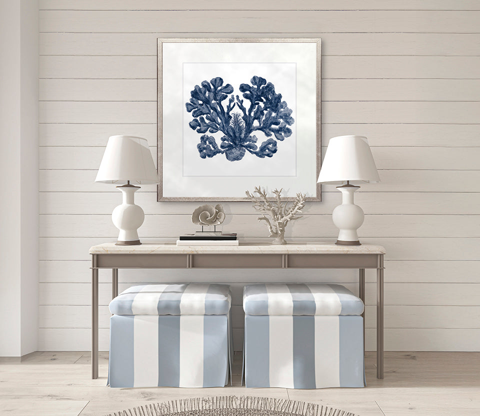 Natural Coral XI (Indigo)